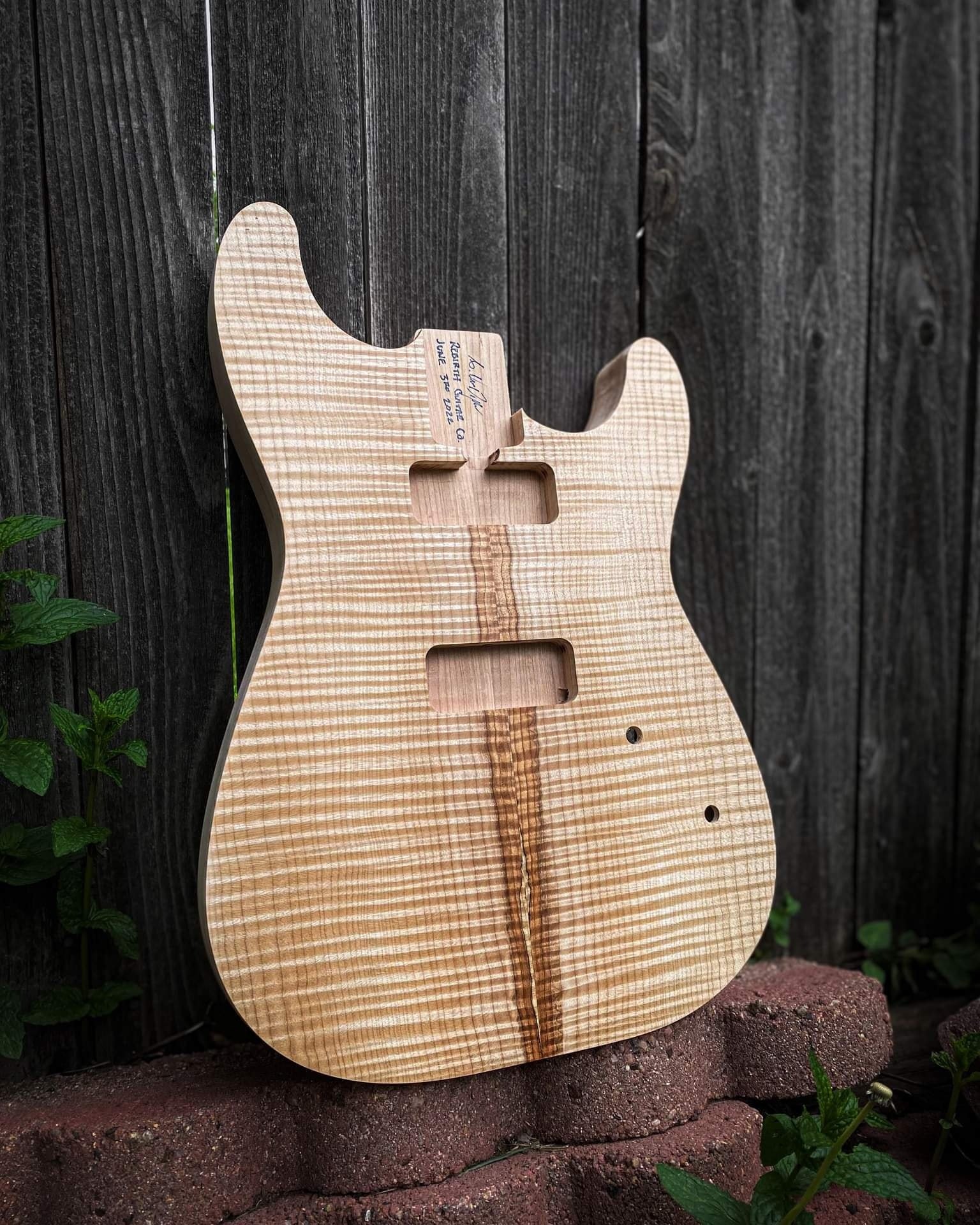 Rebirth Guitar Co custom strat body