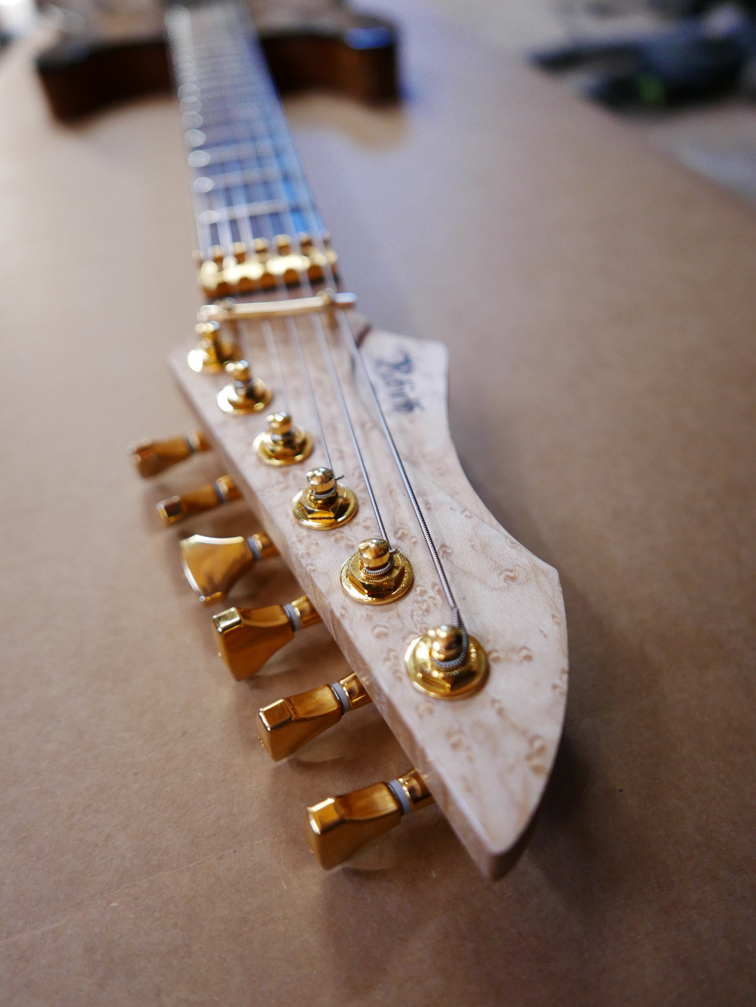  Rebirth Guitar Co Birdseye Maple Headstock 