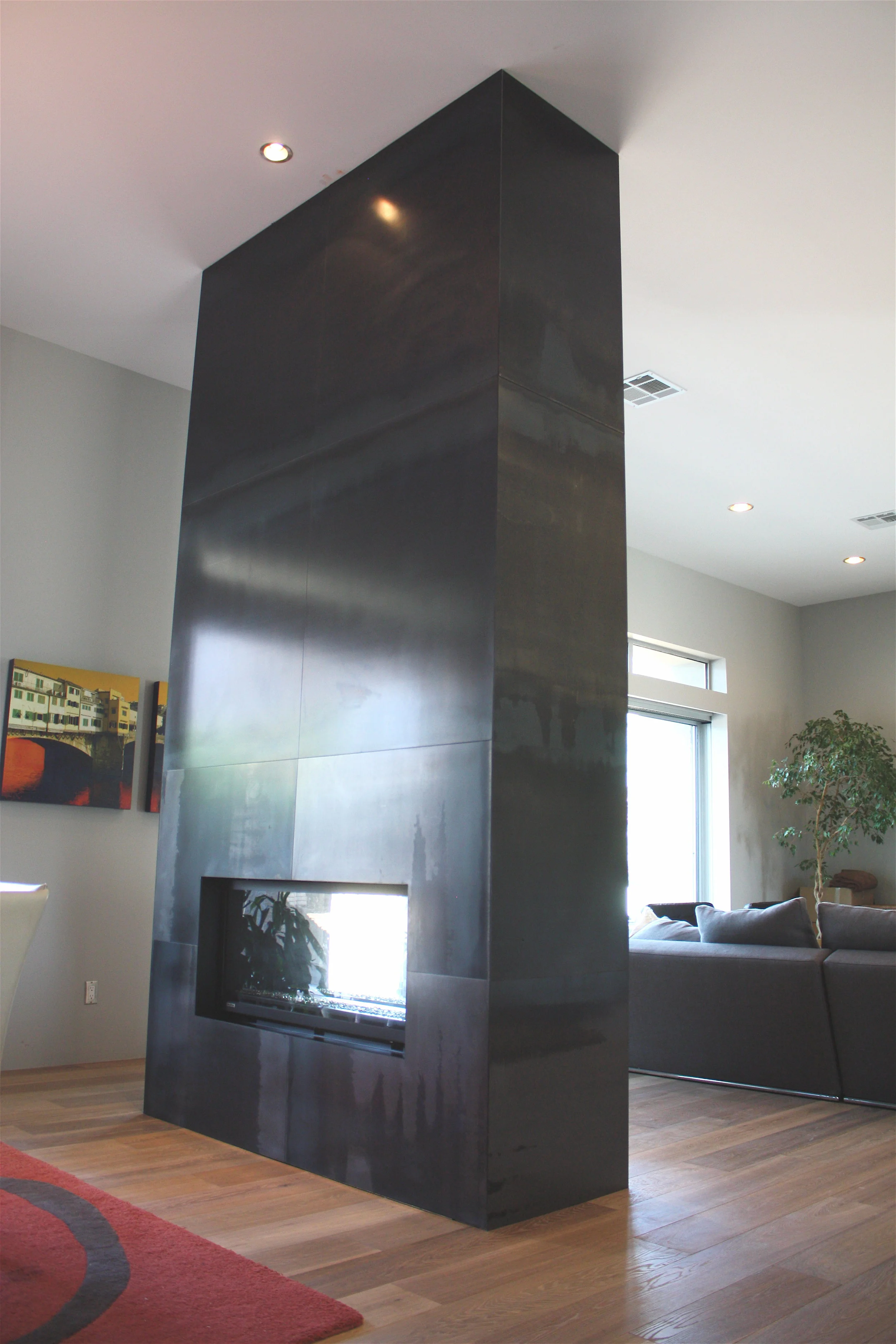 Steel Fireplace Surround