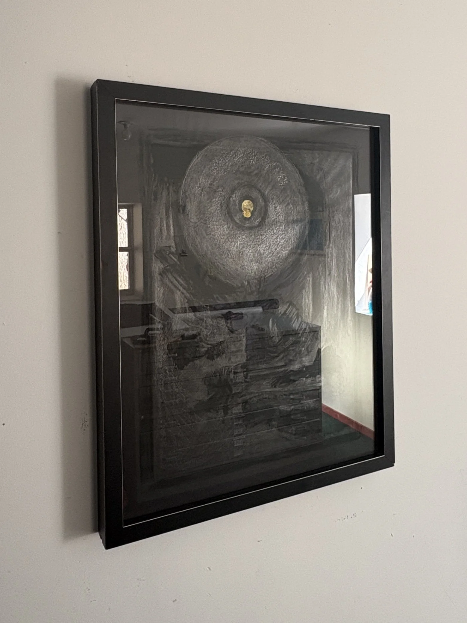 Butler S., 2026, Two Likes (eclipse, navy rock) framed.JPG