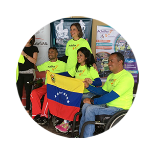 DISCAPACIDAD 0 We helped three disabled athletes to attend the Miami Marathon.