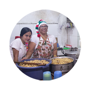 HAGAMOS EL BIEN We helped to continue with their work of feeding the population with more needs of the Miranda State of Venezuela.
