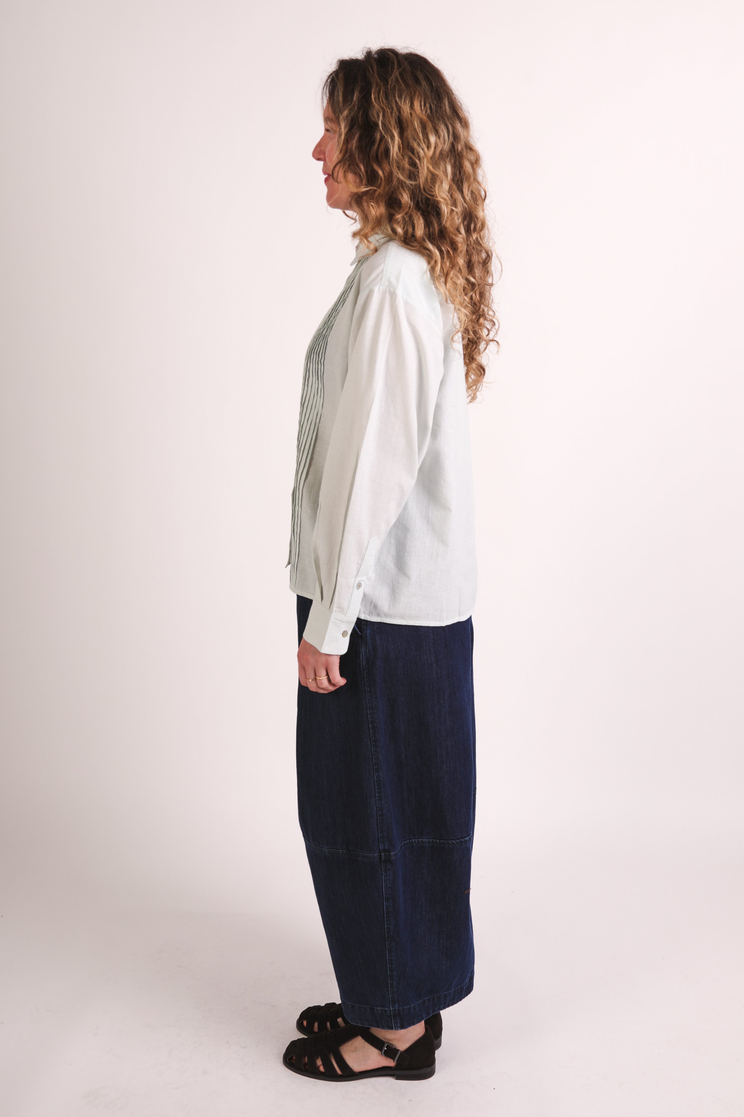 Maku Pleated Shirt - Mint