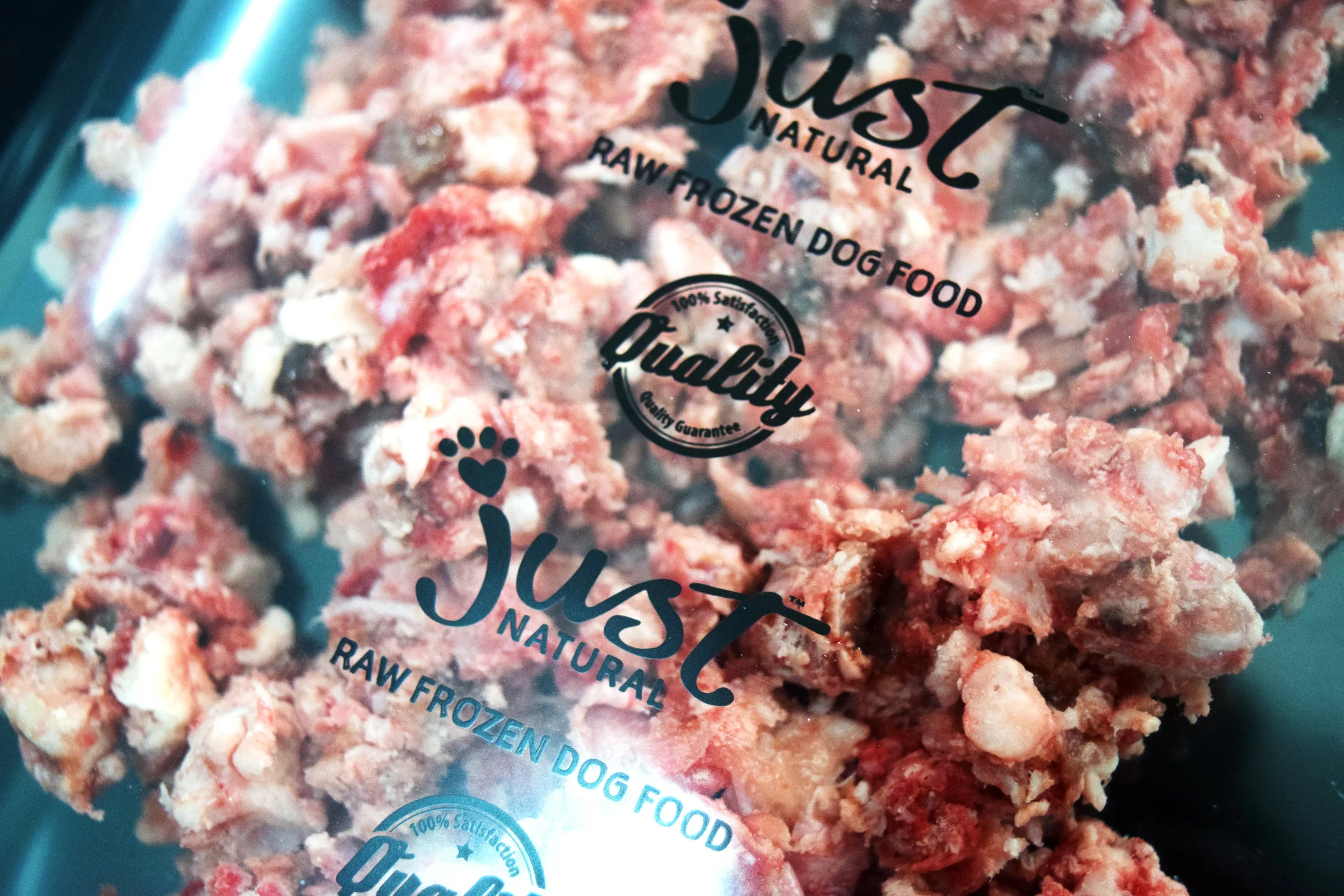 just natural raw frozen dog food