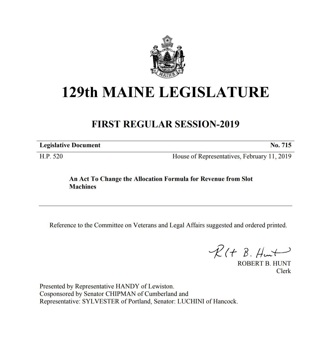 LD715 Will END Maine Harness Racing 