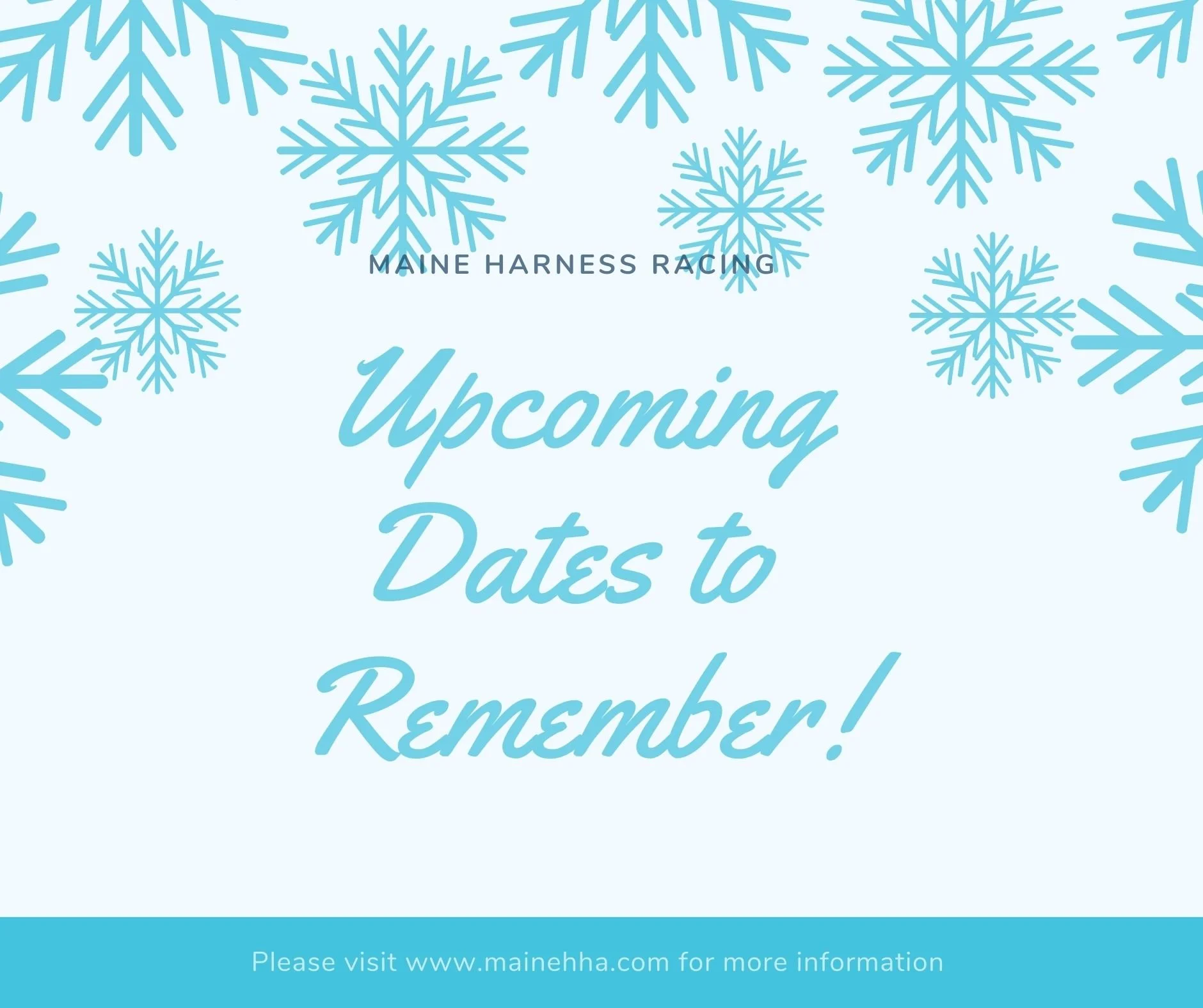 Upcoming Important Dates: 