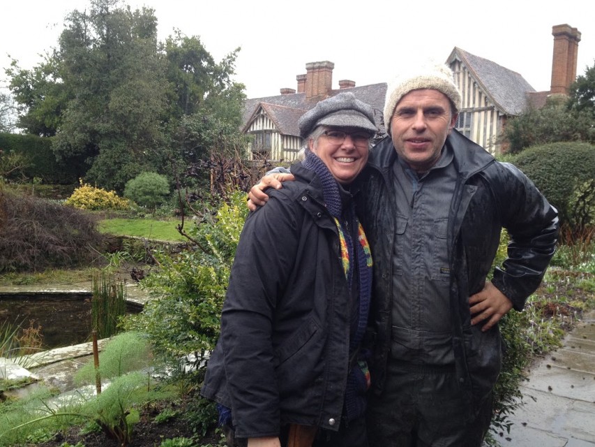 with Fergus on my last day at Dixter