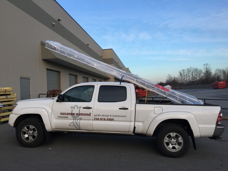 16’ ladder strapped onto my truck
