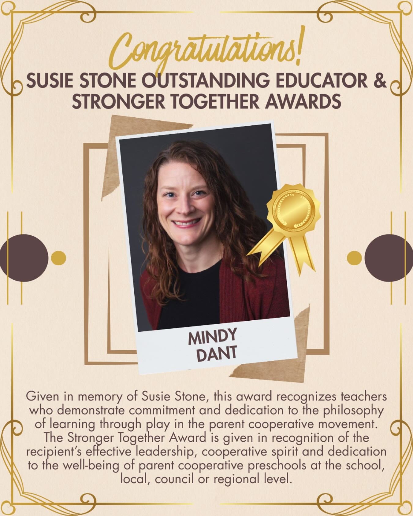 Mindy Dant is a long-time advocate for the cooperative movement. Mindy began her journey at Downey Cooperative Preschool @downey_cooperative_preschool as a participating parent for nine years, fulfilling many roles including class rep, treasurer and