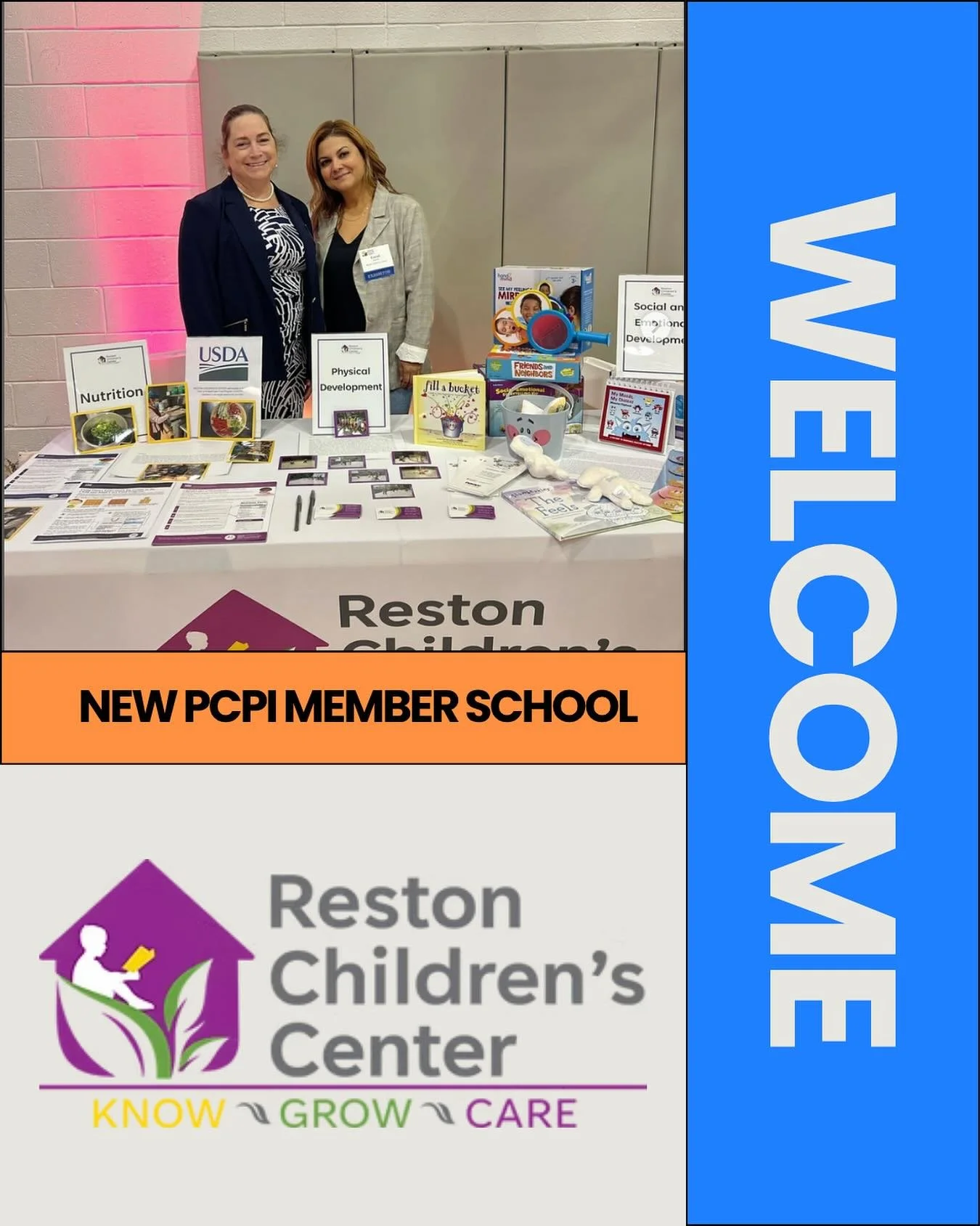 Welcome new member school @restonchildrenscenter we are so happy to have you as part of the PCPI community. #cooppreschools #pcpischools #newmember #community #coopmonth