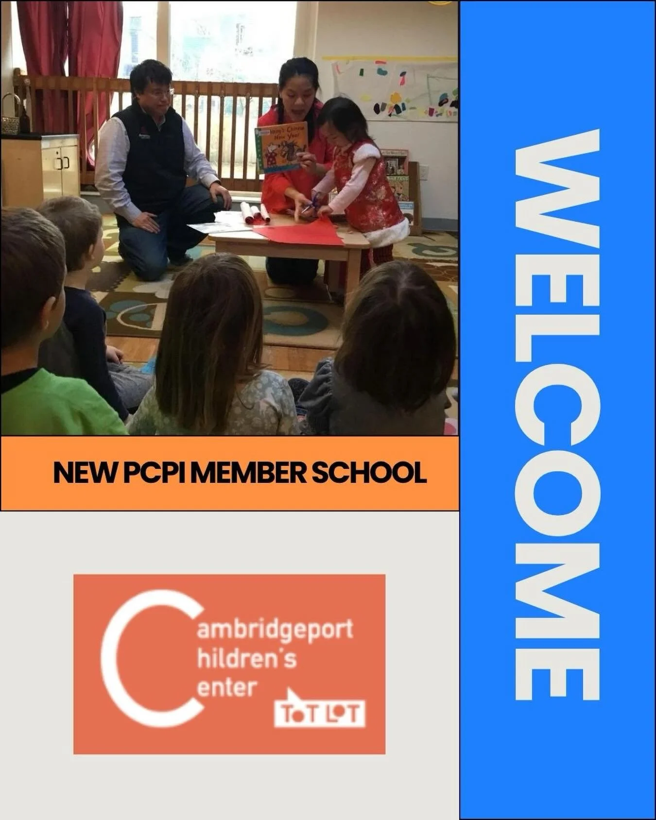 We are so happy to welcome Cambridgeport Children&rsquo;s Center @totlotvibes as PCPI members! #pcpischools #cooppreschool #community