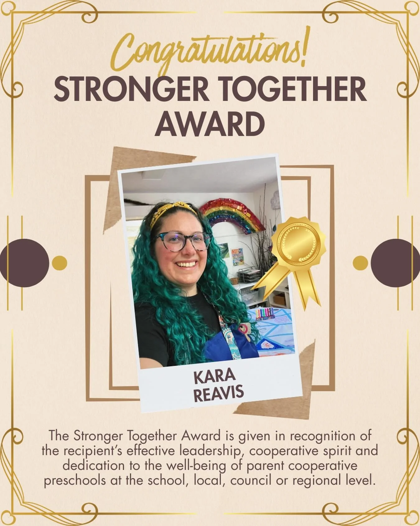 Kara Reavis is a dedicated educator and cooperative leader who embodies the spirit of parent cooperative preschool. A former parent and board member turned teacher at Kenilworth Community Preschool, Kara brings developmentally appropriate curriculum,