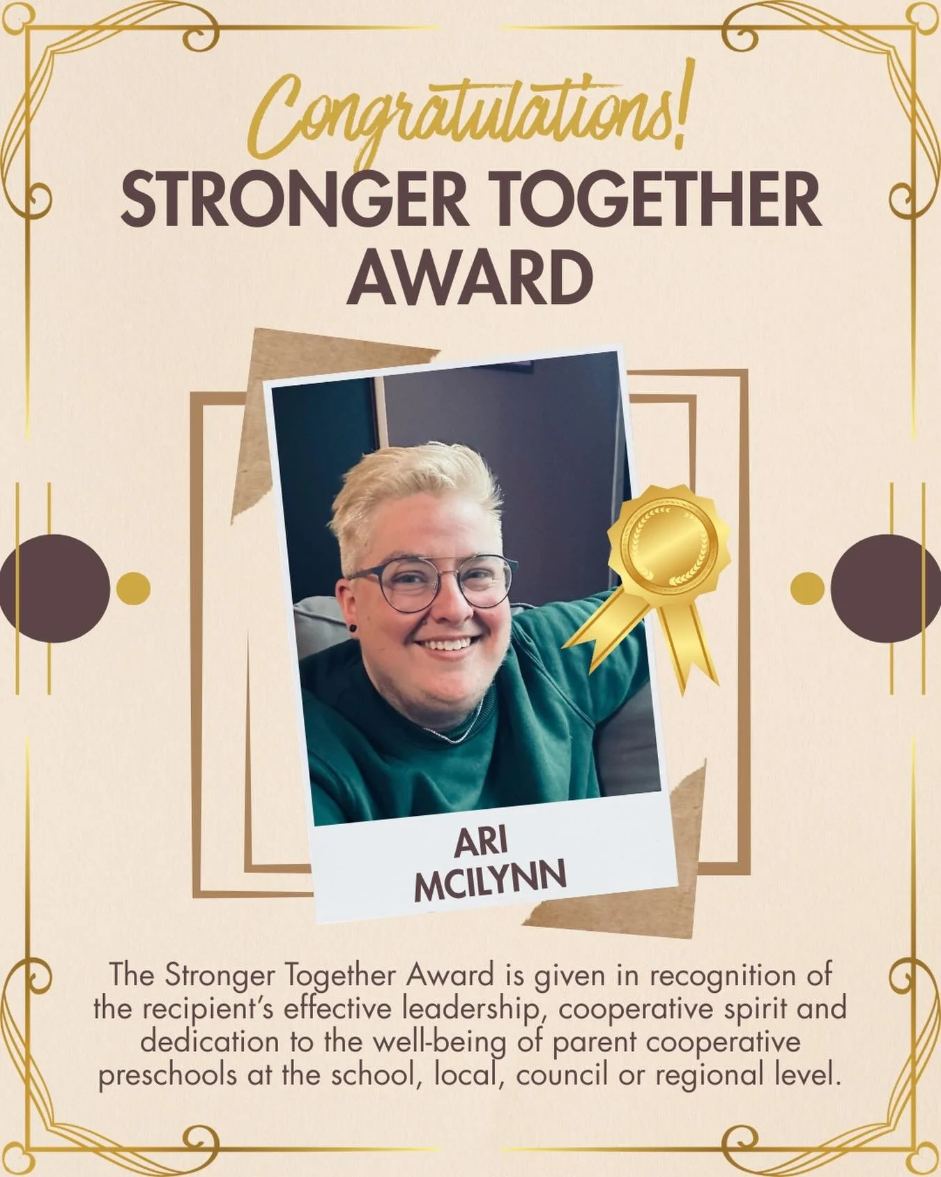 Since becoming a member of Nature&rsquo;s Pointe Cooperative Preschool, Ari has been reliable and committed to the school. They have been on the Board of Directors since 2020, serving as Fundraising Chair, Class Representative, Membership Chair, and 