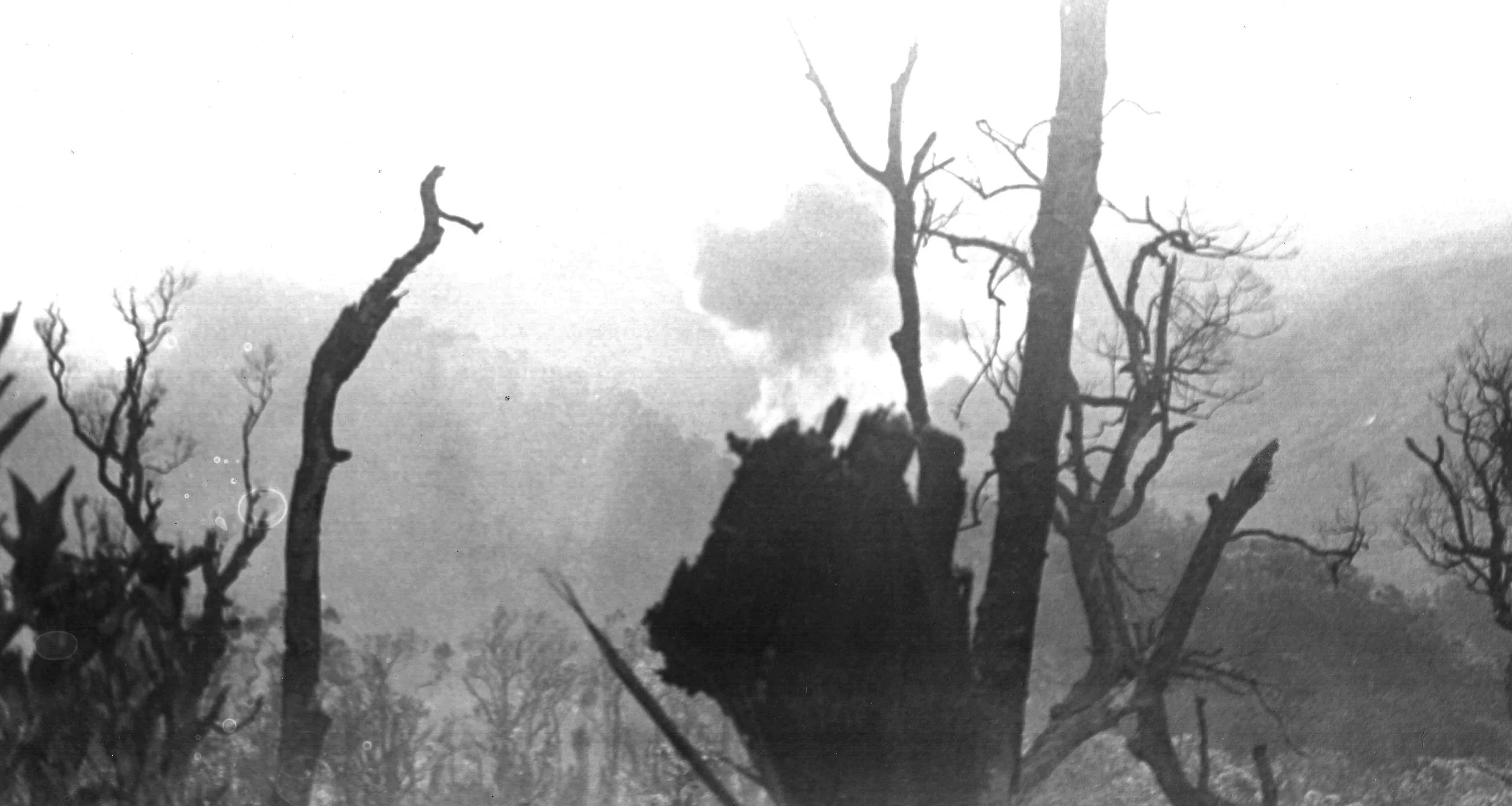 Photo by the author: Interdicting Infiltration—from this hilltop in western I Corps one could look across the northern end of the A Shau Valley and into Laos.