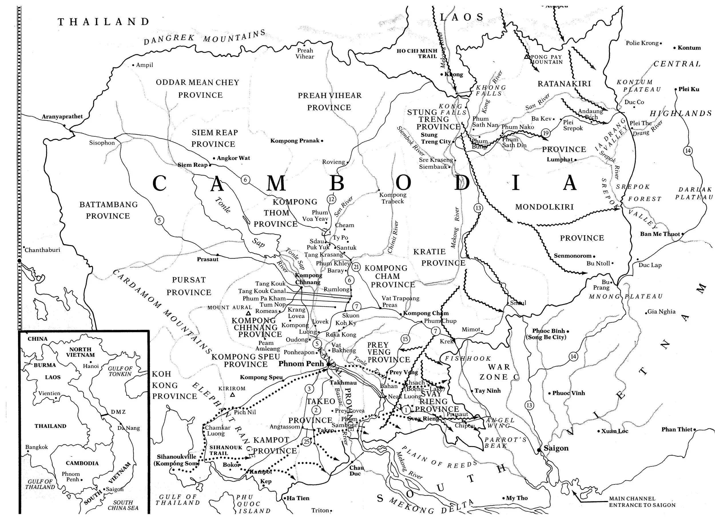 End plate from For The Sake of All Living Things : There is no understanding of the war without an understanding of the landforms and the peoples of Southeast Asia.