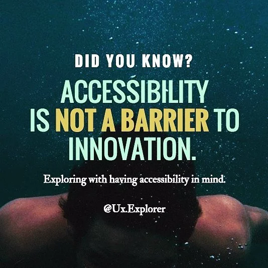 PROMOTE A CULTURE OF ACCESSIBILITY  AND INCLUSION

According to @who - 15% of the global population have some form of impairment,so why would you want to miss out on reaching all these potential audiences?

This week I will be #exploring with android