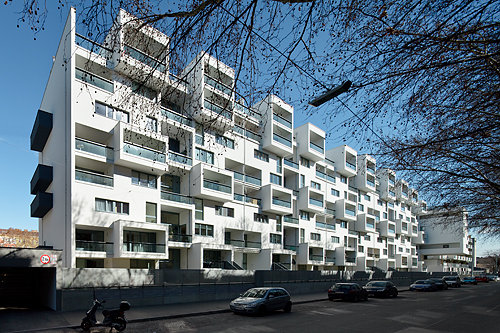  Residential Building Wilhemskaserne, Vienna by Architect Walter Stelzhammer, Vienna, Austria. 