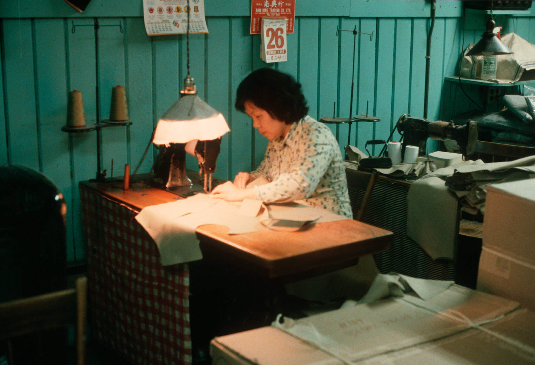  Seamstress working at Wing Hing Dry Goods, 1981 City of Vancouver Archives: AM1523-S6-F72-: 2008-010.0494, photographer Paul Yee 