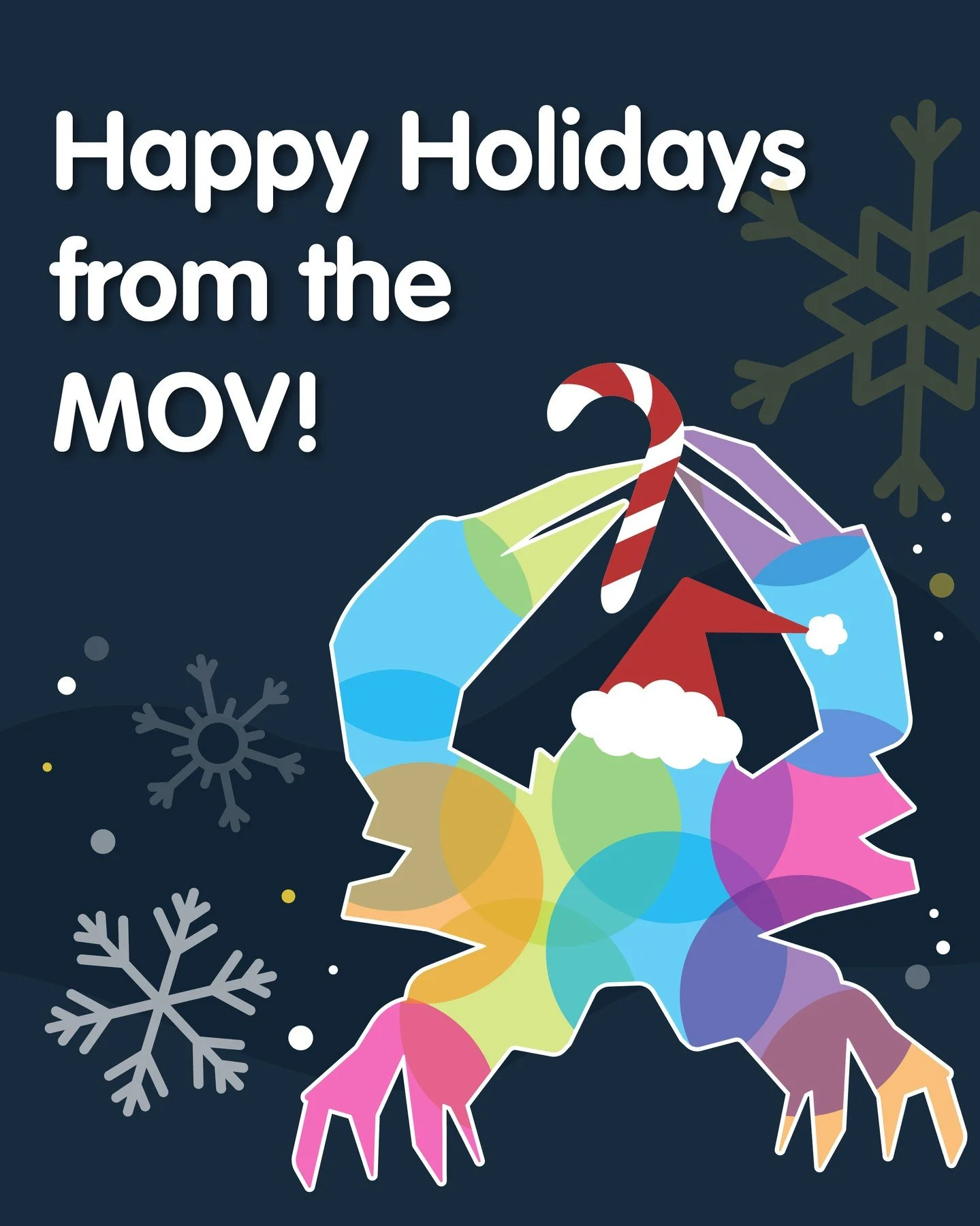 Happy Holidays from the Museum of Vancouver!⁠
⁠
If you are planning a visit, we are closed today.⁠
⁠
✨ Our holiday hours are ✨⁠
⁠
December 25 (Christmas Day): Closed⁠
December 26 (Boxing Day): 10am - 3pm⁠
December 31 (New Year's Eve): 10am - 3pm⁠
Jan