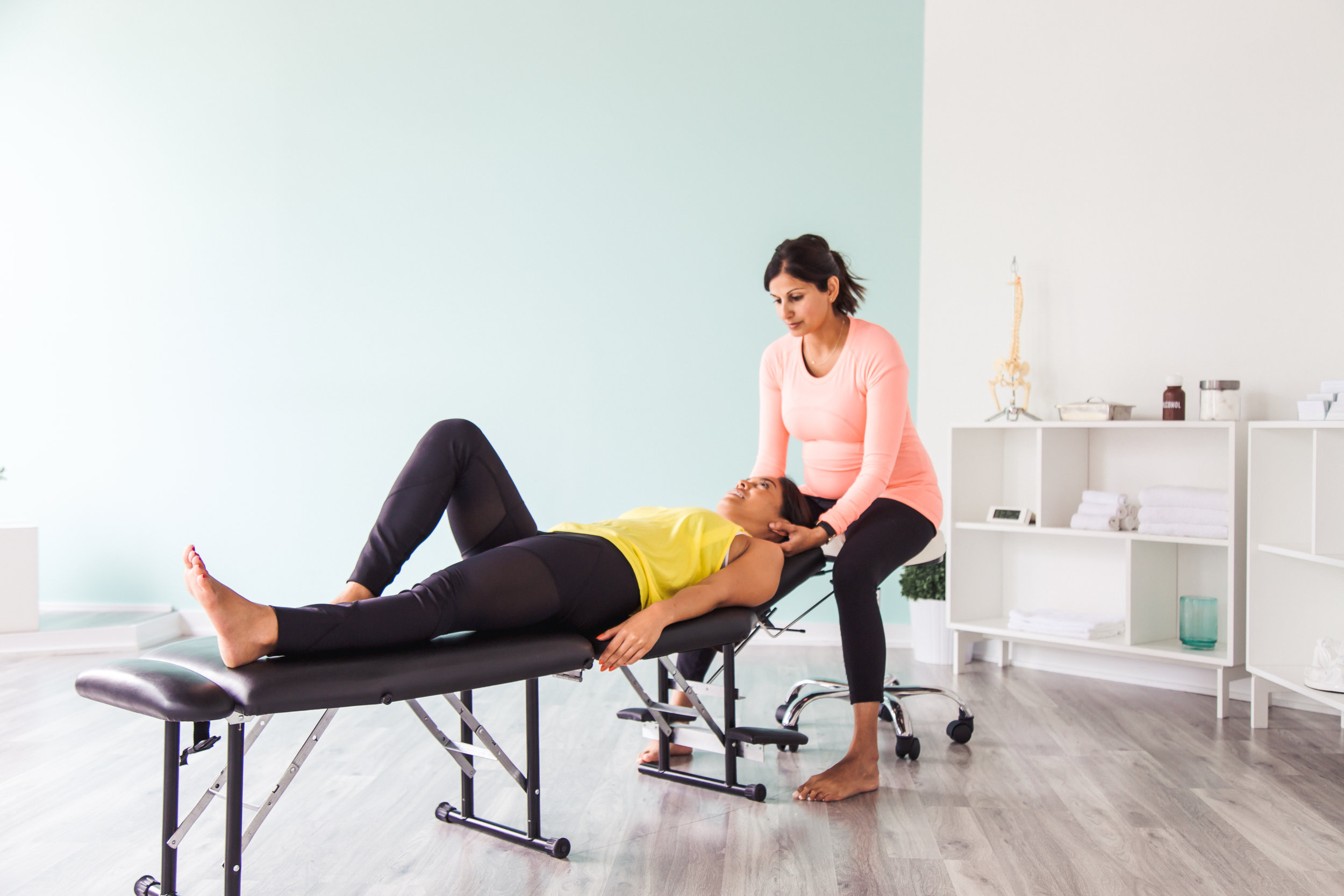 Pictured here with Dr. Aliya , Chiropractor at Toronto Yoga Mamas.