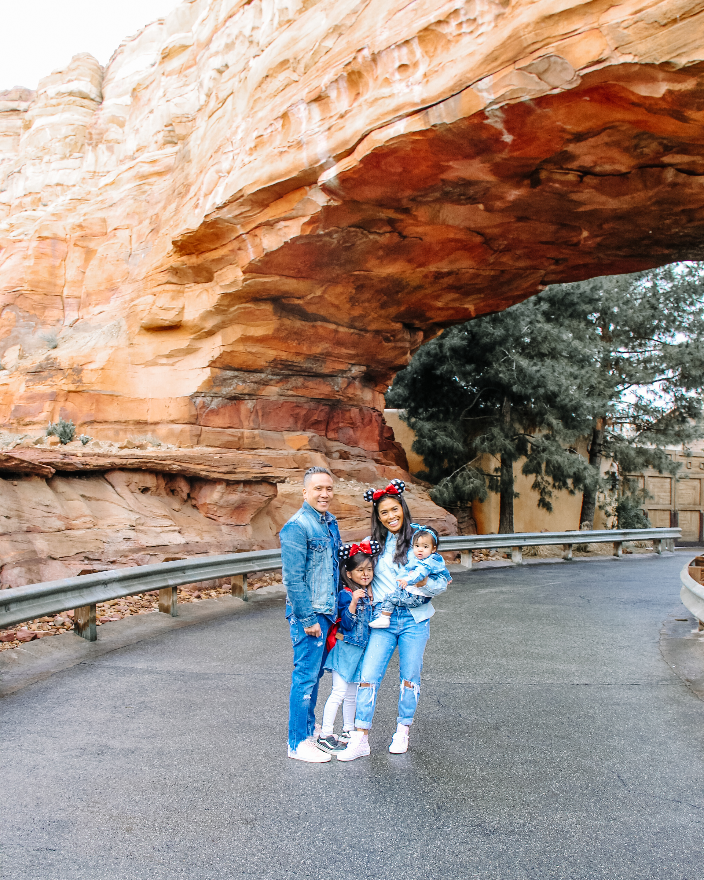 Admiring the desert landscape of Cars Land.