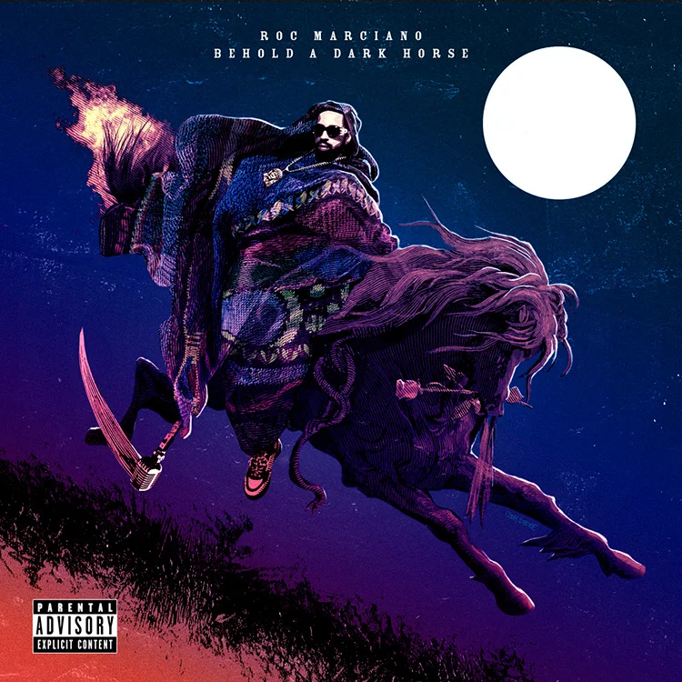 ROC MARCIANO "BEHOLD A DARK HORSE" ALBUM ARTWORK BY DOM DIRTEE