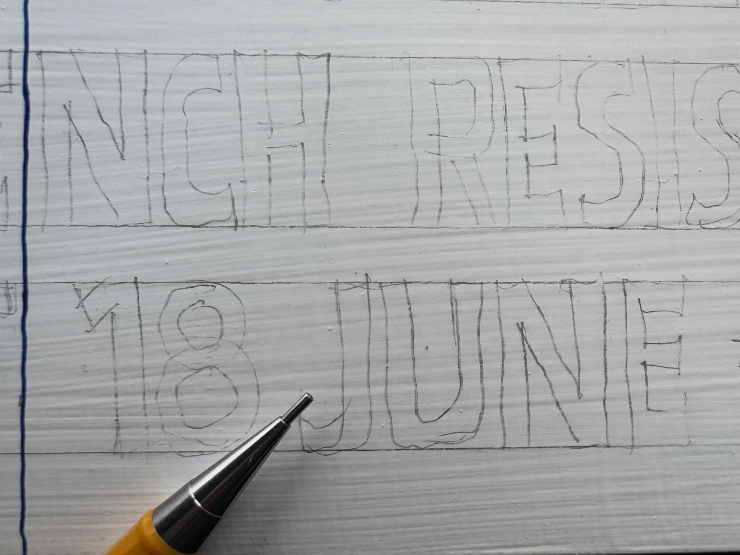 #Spokenstate zoom out! many hours of prep.. now the painting begins. 🇫🇷 18th June 1940 BBC London. #France🇫🇷 @artevolve.ie