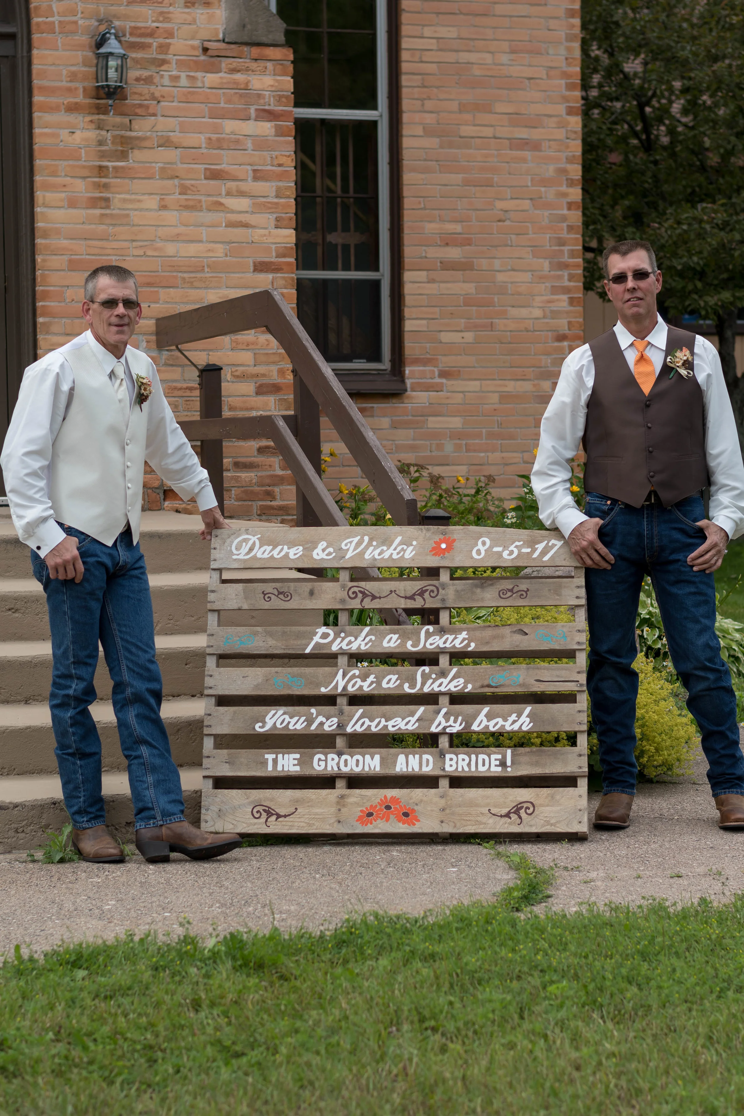 Dave with his best man, Duane.