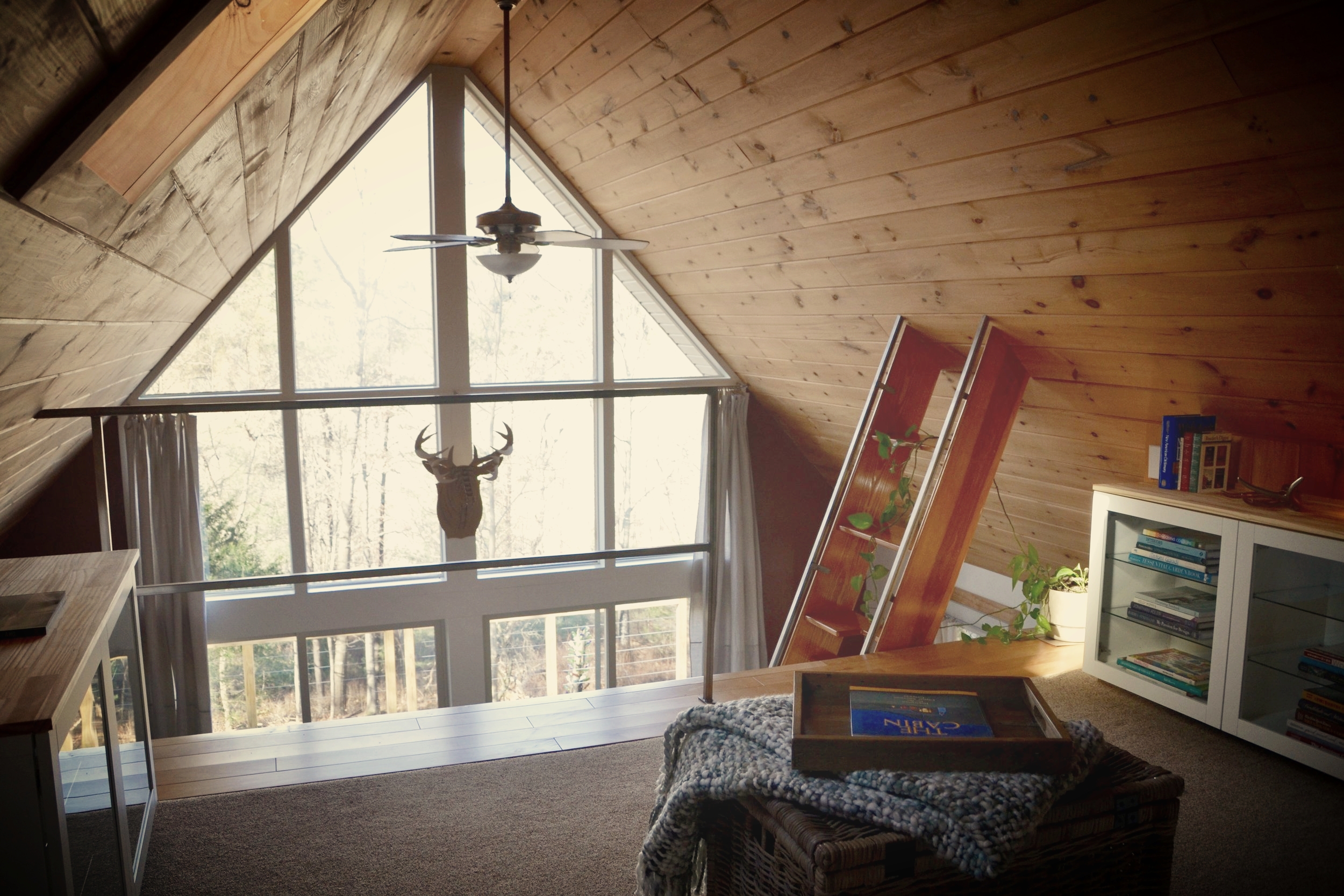 Head up to the loft "snug"...