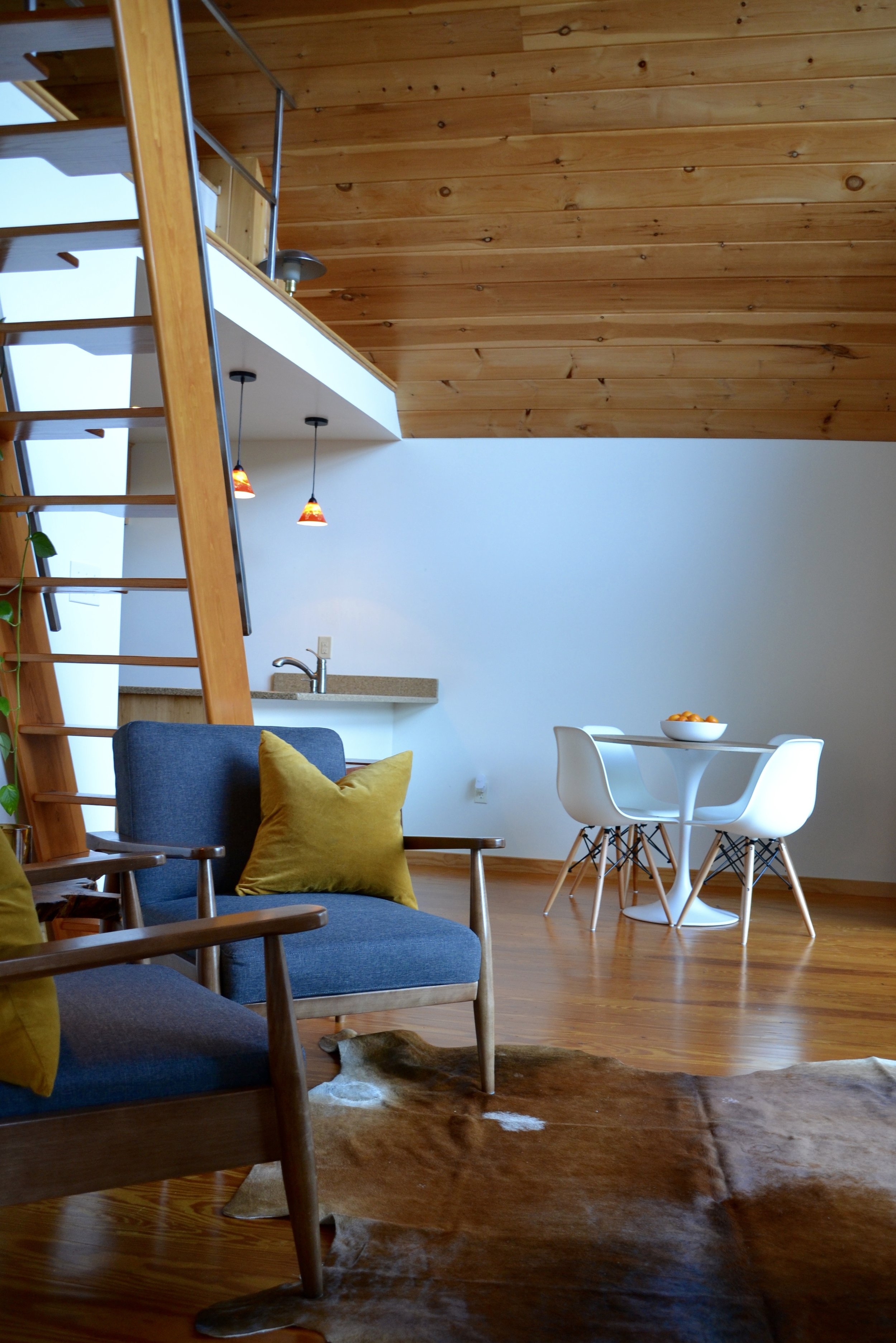 Open plan living space...