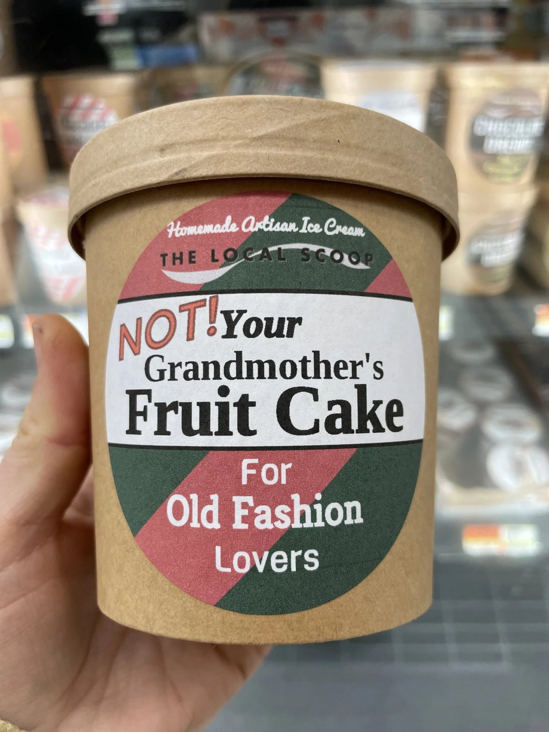 Not your grandmother’s fruitcake…ice cream