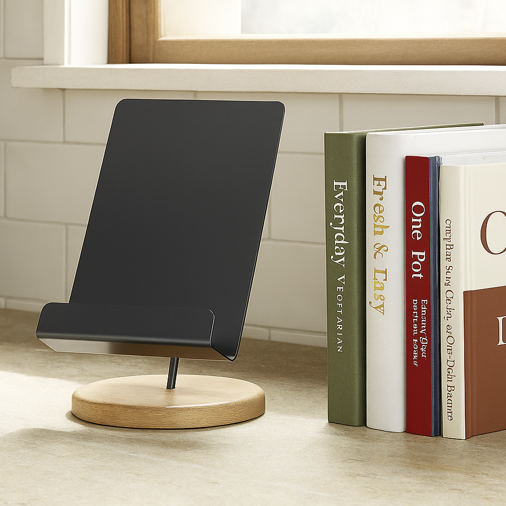 20250731_1553_Kitchen Cookbook Stand_remix_01k1h0m0jpfrya2rfrsb24qd7j.png