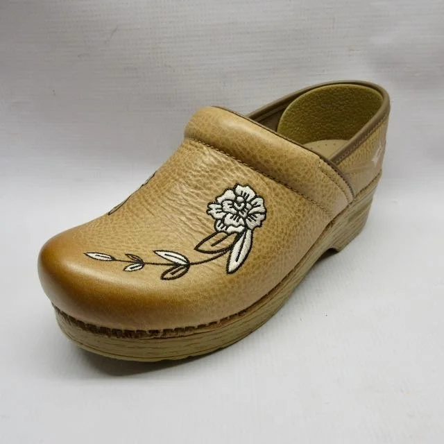 Dansko Shoes Women Jenni Pro in Honey Left.jpeg