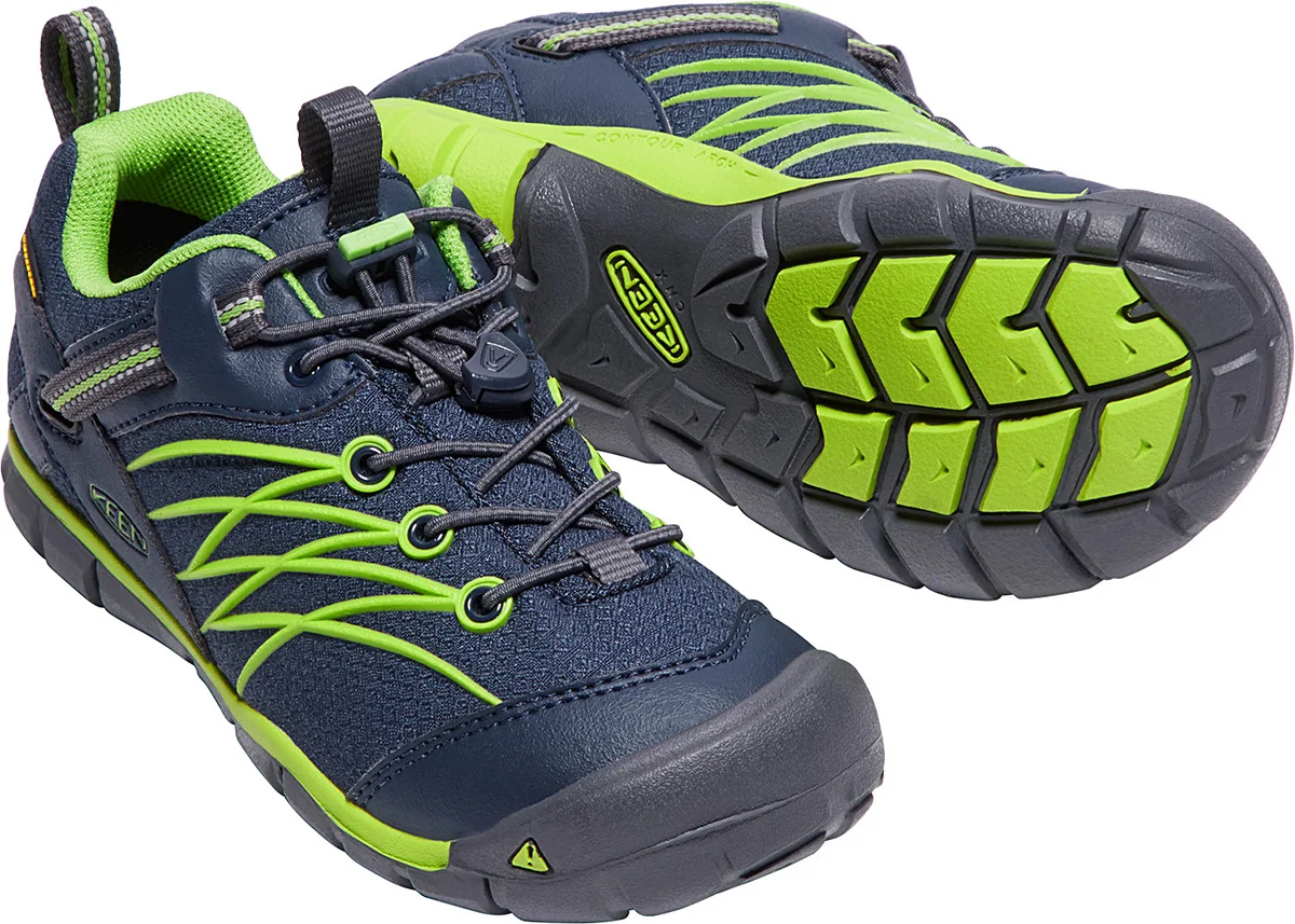 Keen Shoes Children Chandler CNX Waterproof in Dress Blue-Green Greenery