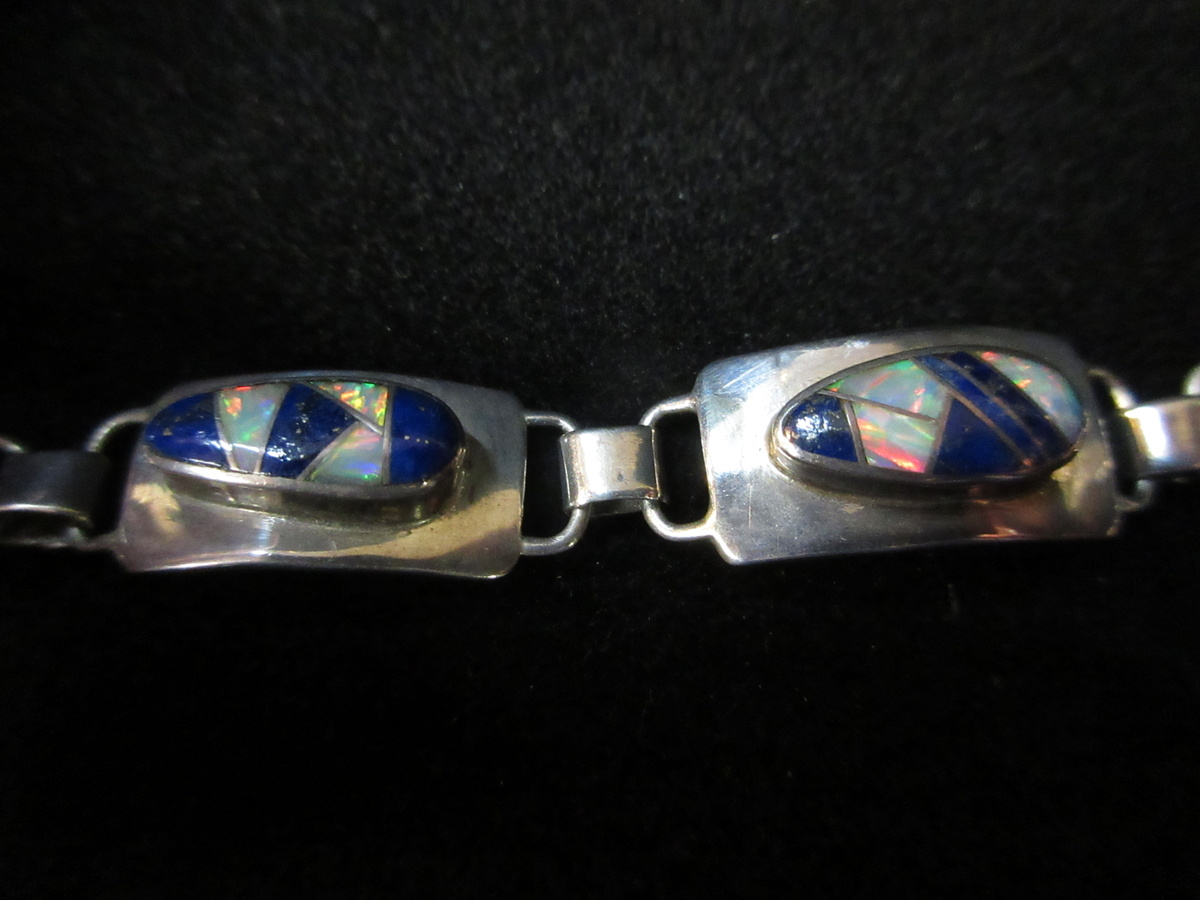 Opal Lapis Bracelet Detail