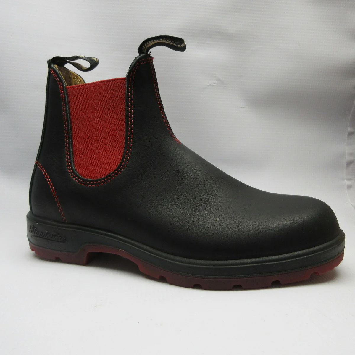 Blundstone Boots 1316 Red Elastic in Black