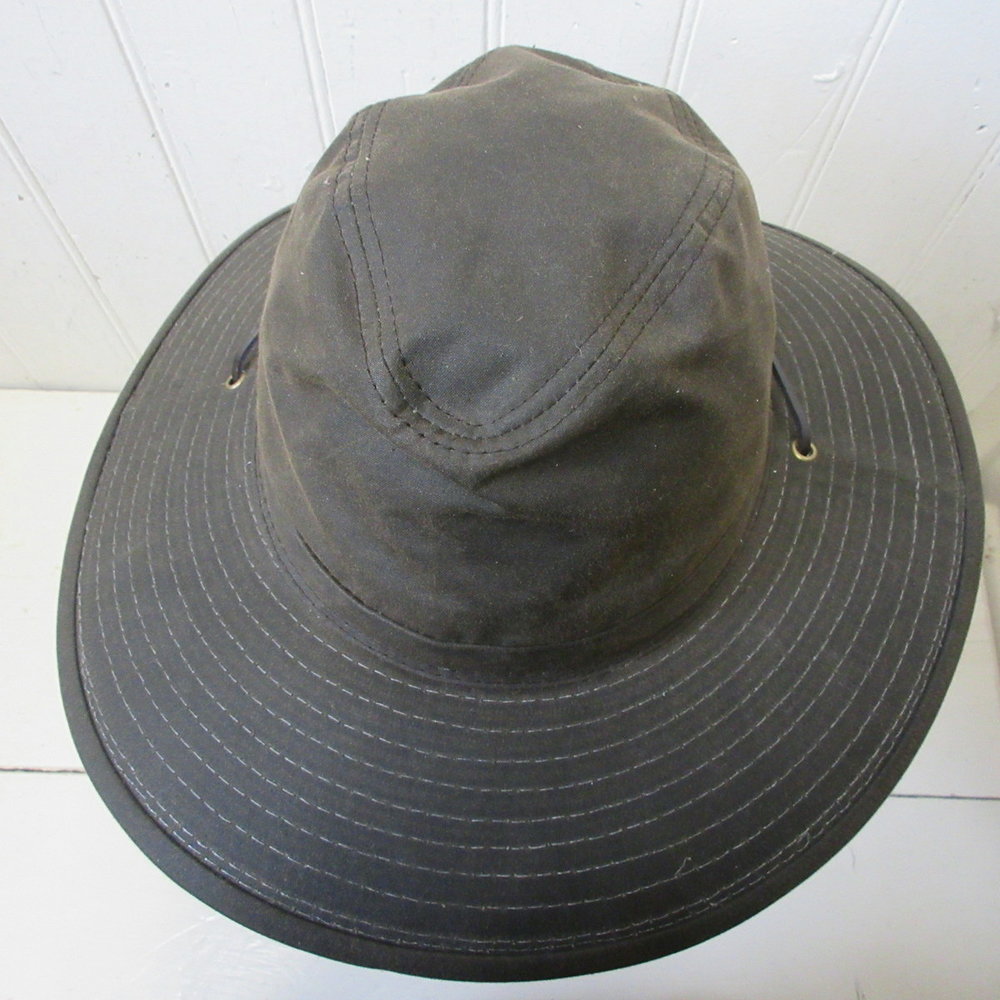 Dorfman Pacific Hat OC23 Oilskin Safari in Brown — Cabaline