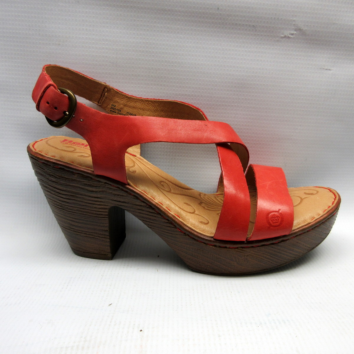 born red sandals