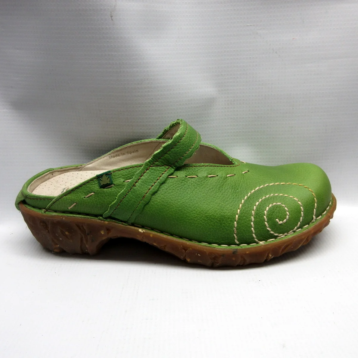 El Naturalista Shoes Women NG96 Iggdrasil Open Back in Green — Cabaline