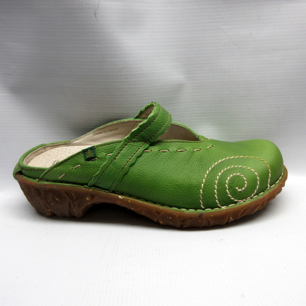 hård hvordan man bruger band El Naturalista Shoes Women NG96 Iggdrasil Open Back in Green — Cabaline