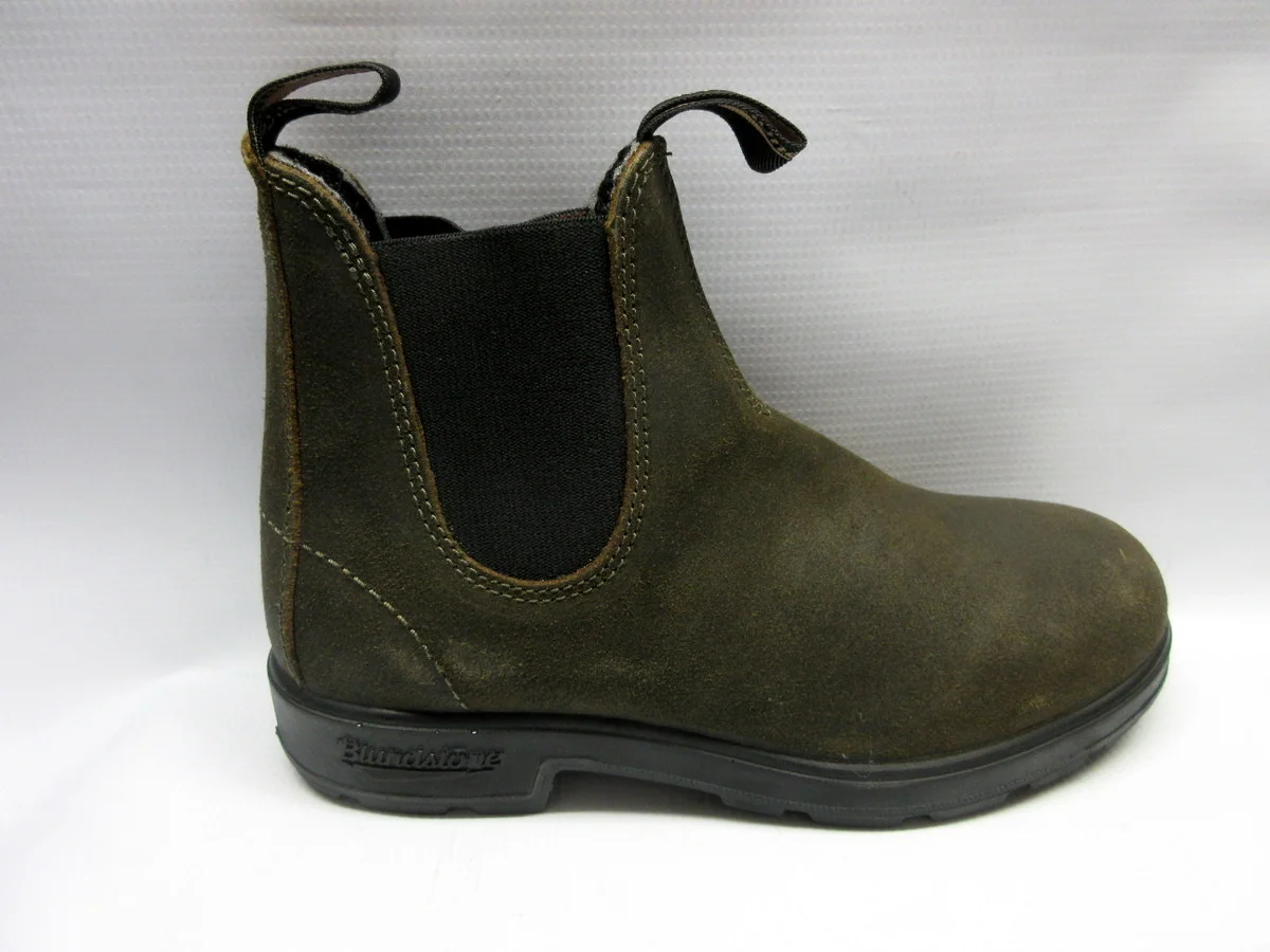 Blundstone Boots 1615 Pull On Suede in Olive