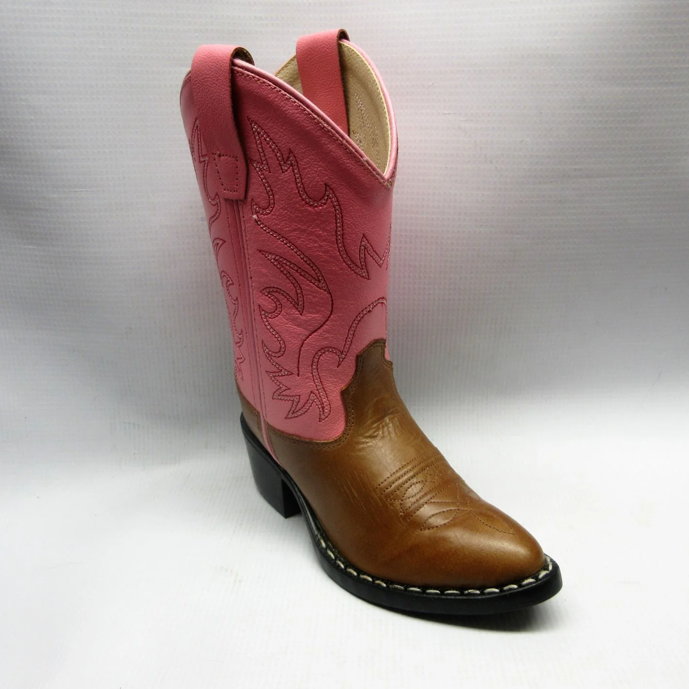 Old West Boots Children 8139 Western in Pink and Brown