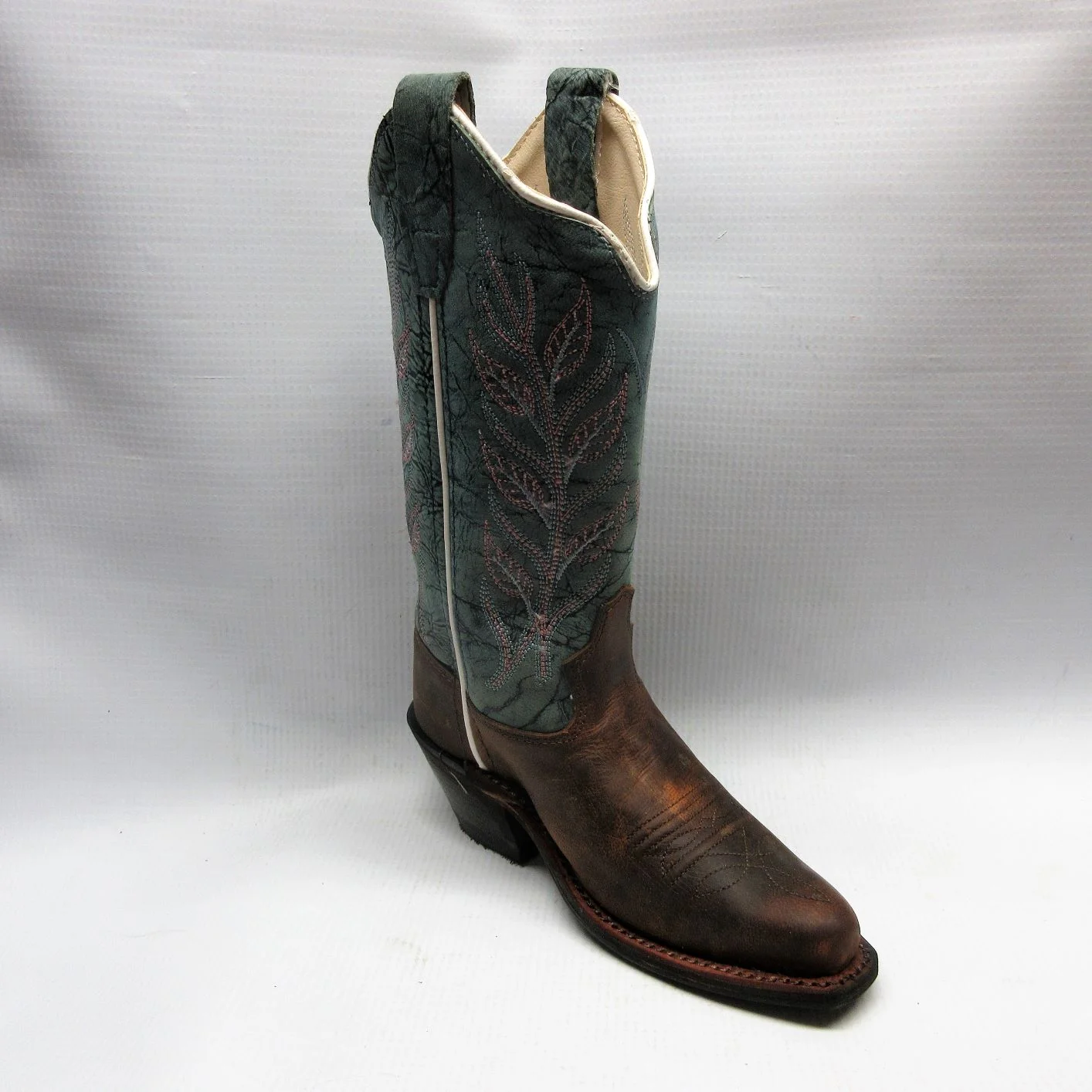 Old West Boots Children CF8237 Cowboy in Navy and Brown