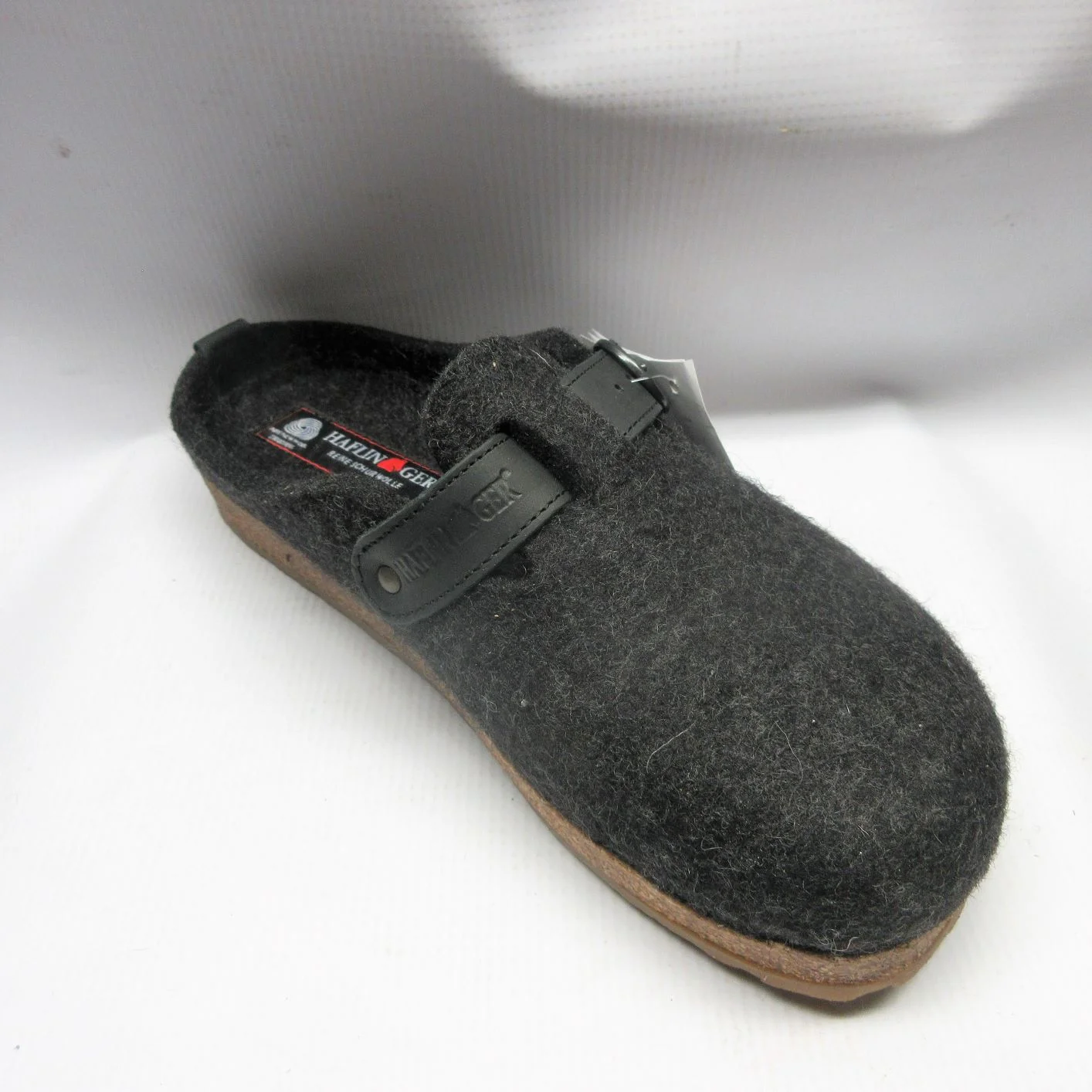 Haflinger Slippers Men and Women GZB44 Clog in Charcoal