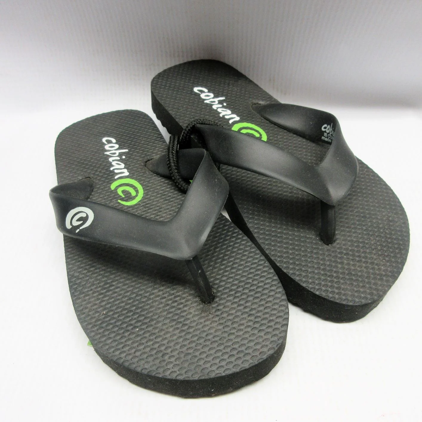 cobian black flip flops