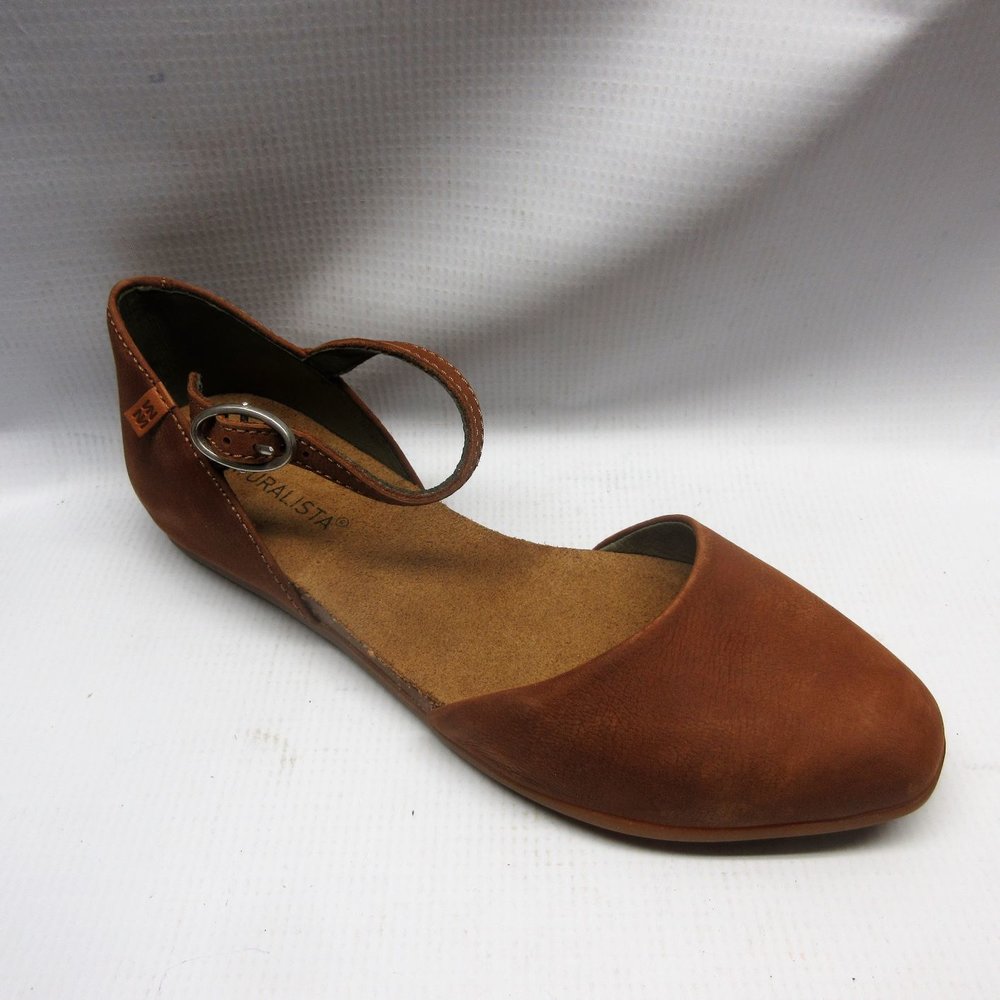 Larva del moscardón Ru ira El Naturalista Shoes Women ND54 Cutaway Mary Jane in Wood — Cabaline