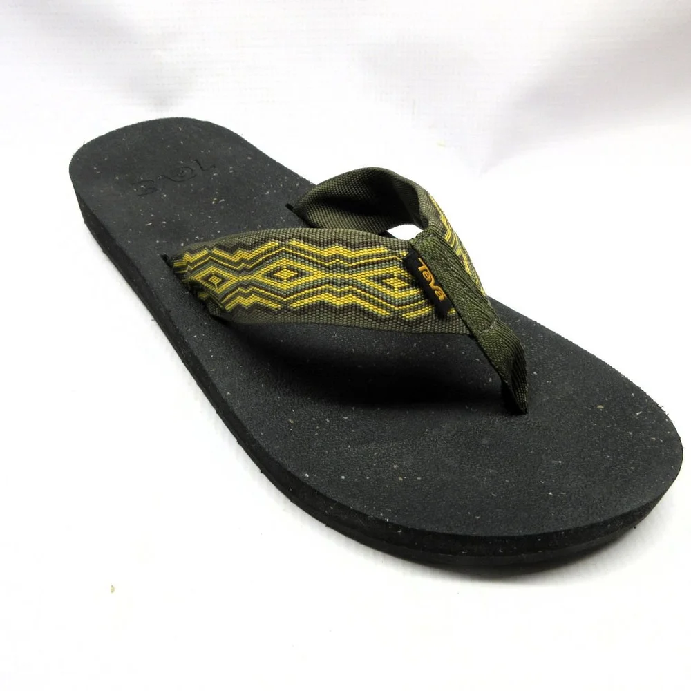 Teva Sandals Men Reflip Flip Flops in Dark Olive — Cabaline