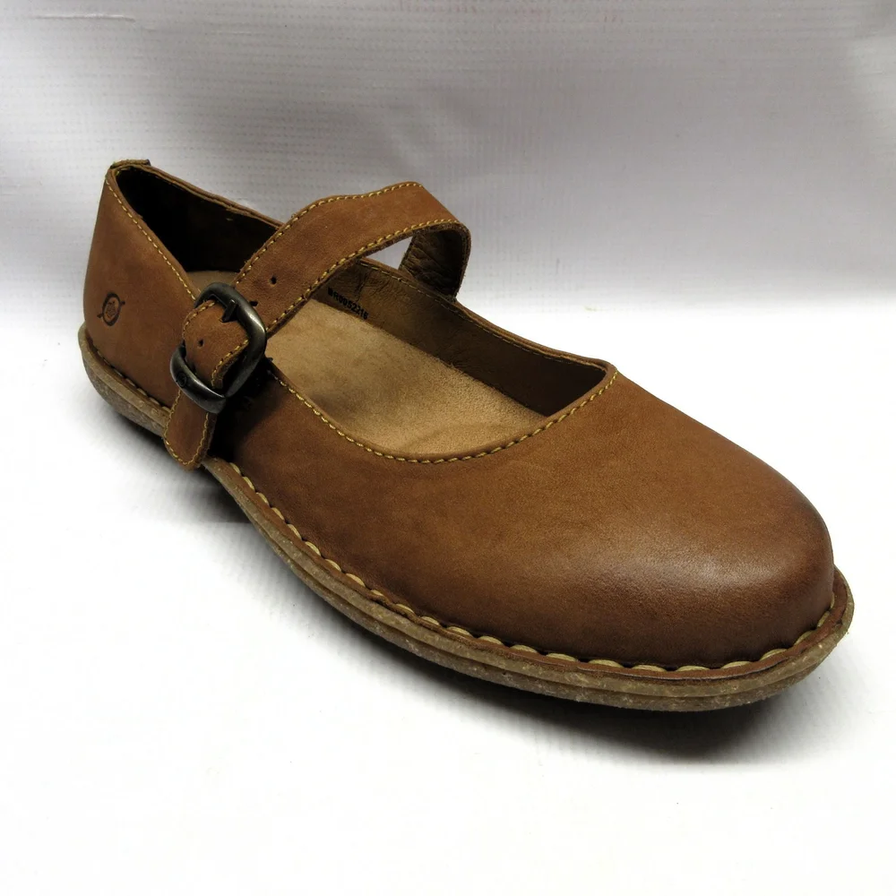 Born Womens Brown Leather Shoes s-l400.jpg main image 2
