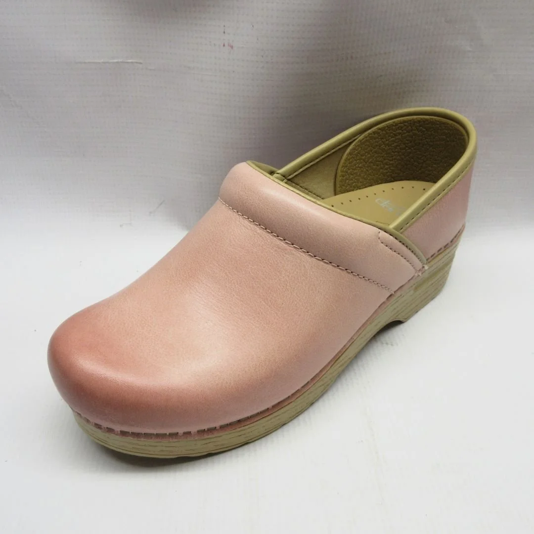 Dansko Shoes Women Professional in Pink Left.JPG