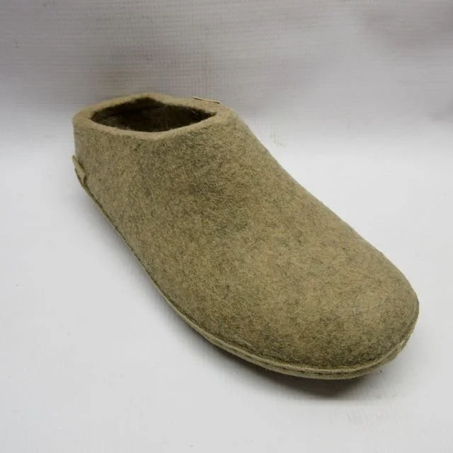 Glerups Slippers Unisex B Wool and Leather in Sand.jpeg